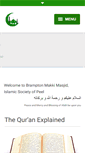 Mobile Screenshot of bramptonmakkimasjid.com